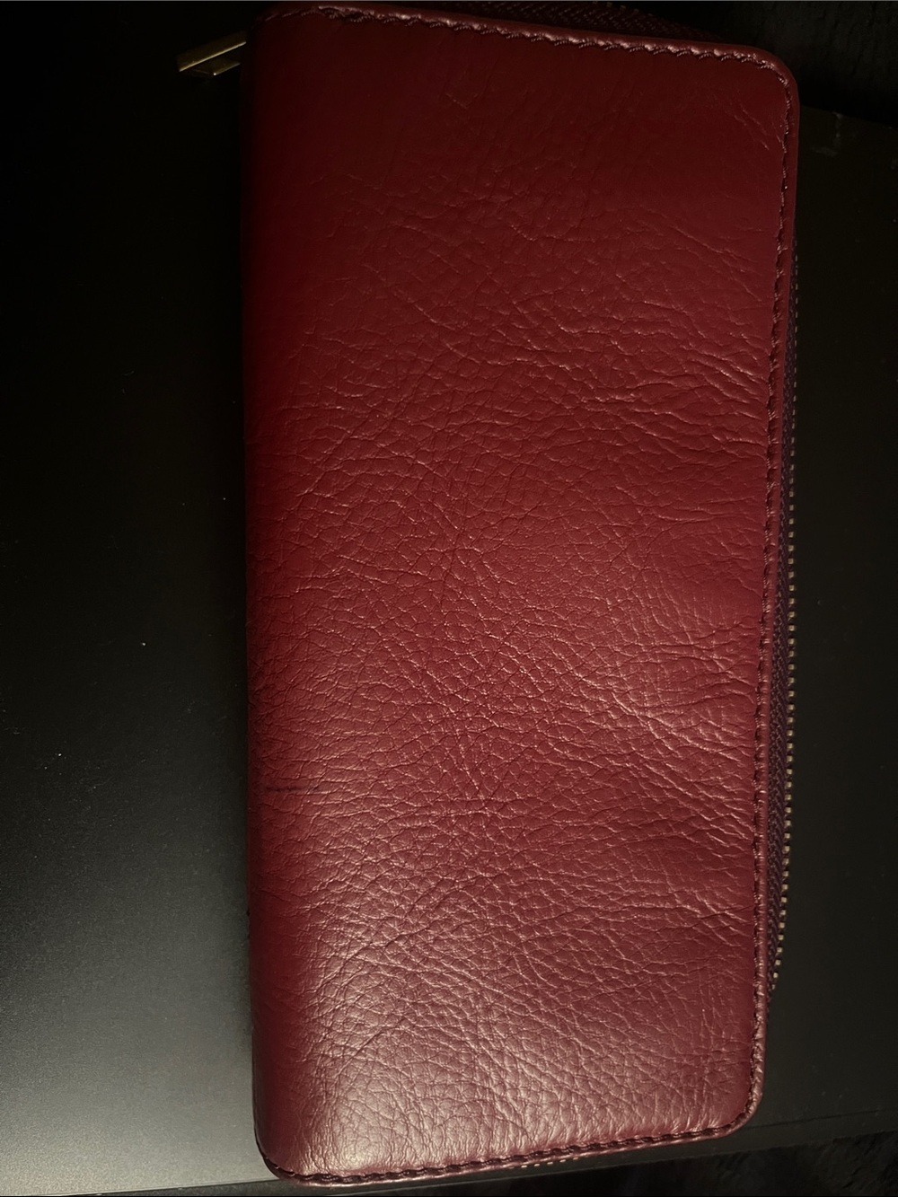 Fossil Women's Leather Wallet - Deep Red/ burgundy - Picture 2 of 9